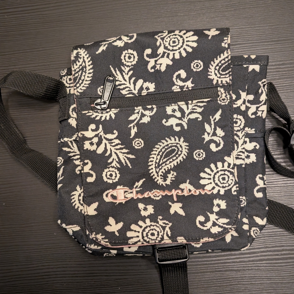 Champion Black and White Floral Women's Bag